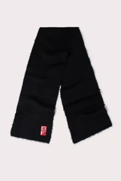 Solid Scarf Black Alpaca