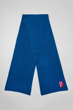 Solid Scarf Deep Blue Alpaca