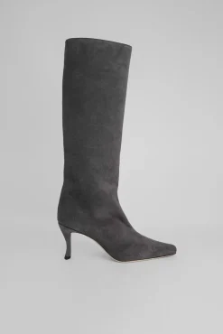 Stevie 42 Anthracite Suede Leather