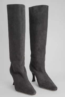 Stevie 42 Anthracite Suede Leather