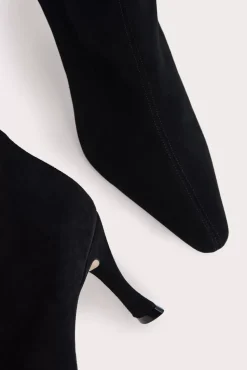 Stevie 42 Black Suede Leather