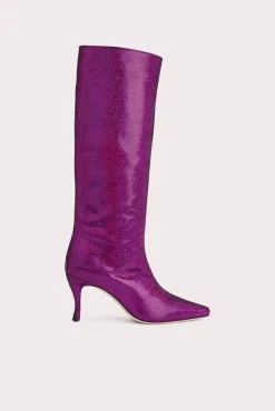Stevie 42 Fuchsia Disco Dot Leather