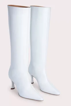 Stevie 42 White Leather