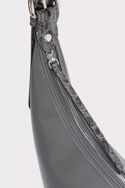 Story Cement Croco And Nappa Leather