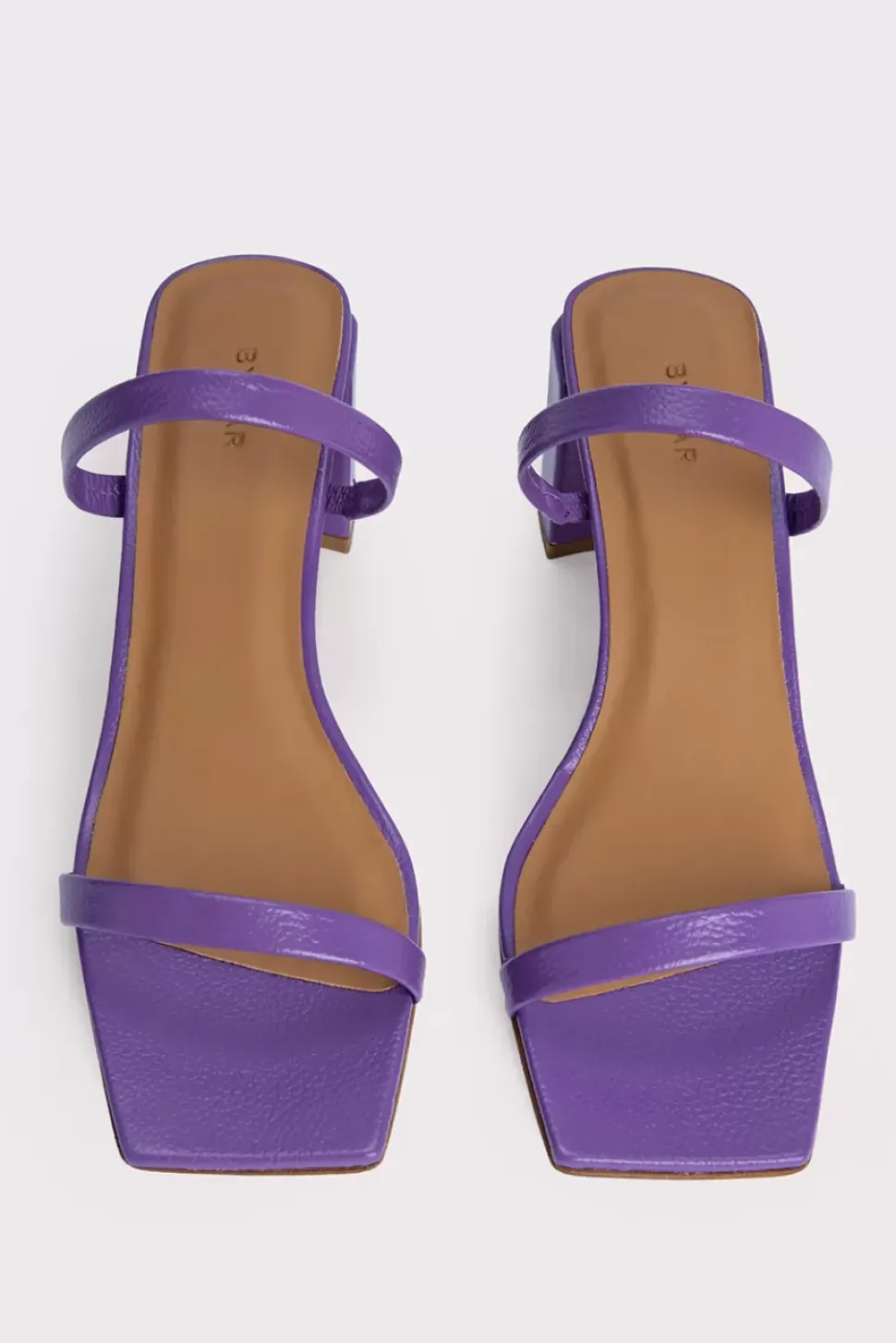 Tanya Violet Gloss Grained Leather