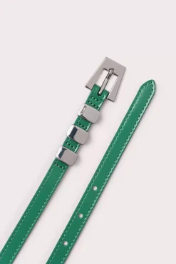 Vic Clover Green Semi Patent Leather
