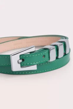 Vic Clover Green Semi Patent Leather