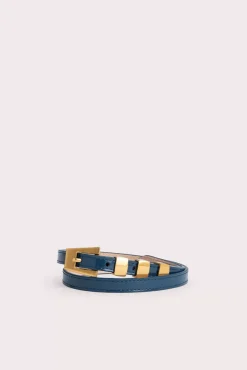 Vic Cobalto Semi Patent Leather