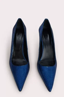 Viva Blue Disco Dot Leather