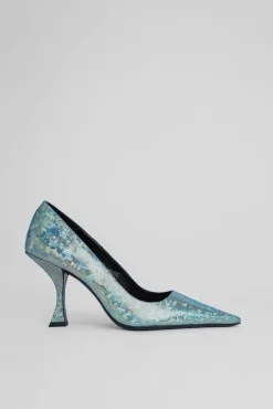 Viva Disco Blue Hologram Leather