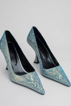 Viva Disco Blue Hologram Leather