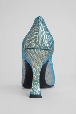 Viva Disco Blue Hologram Leather