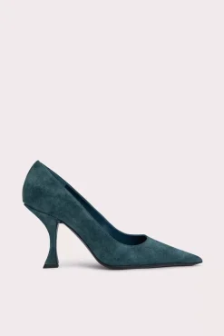 Viva Petrol Suede Leather