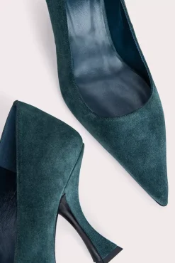 Viva Petrol Suede Leather