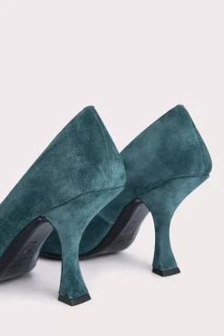 Viva Petrol Suede Leather