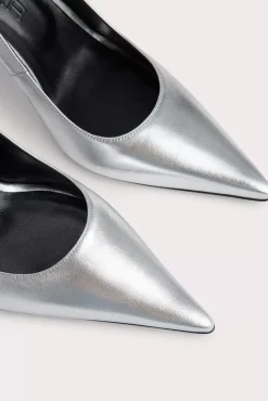 Viva Silver Metallic Leather