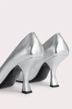 Viva Silver Metallic Leather