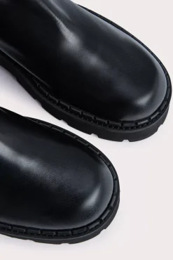 Warner Black Nappa Leather