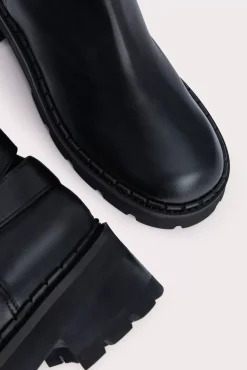 Warner Black Nappa Leather