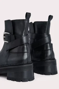 Warner Black Nappa Leather