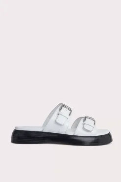 Wyatt White Maxi Croco And Nappa Leather